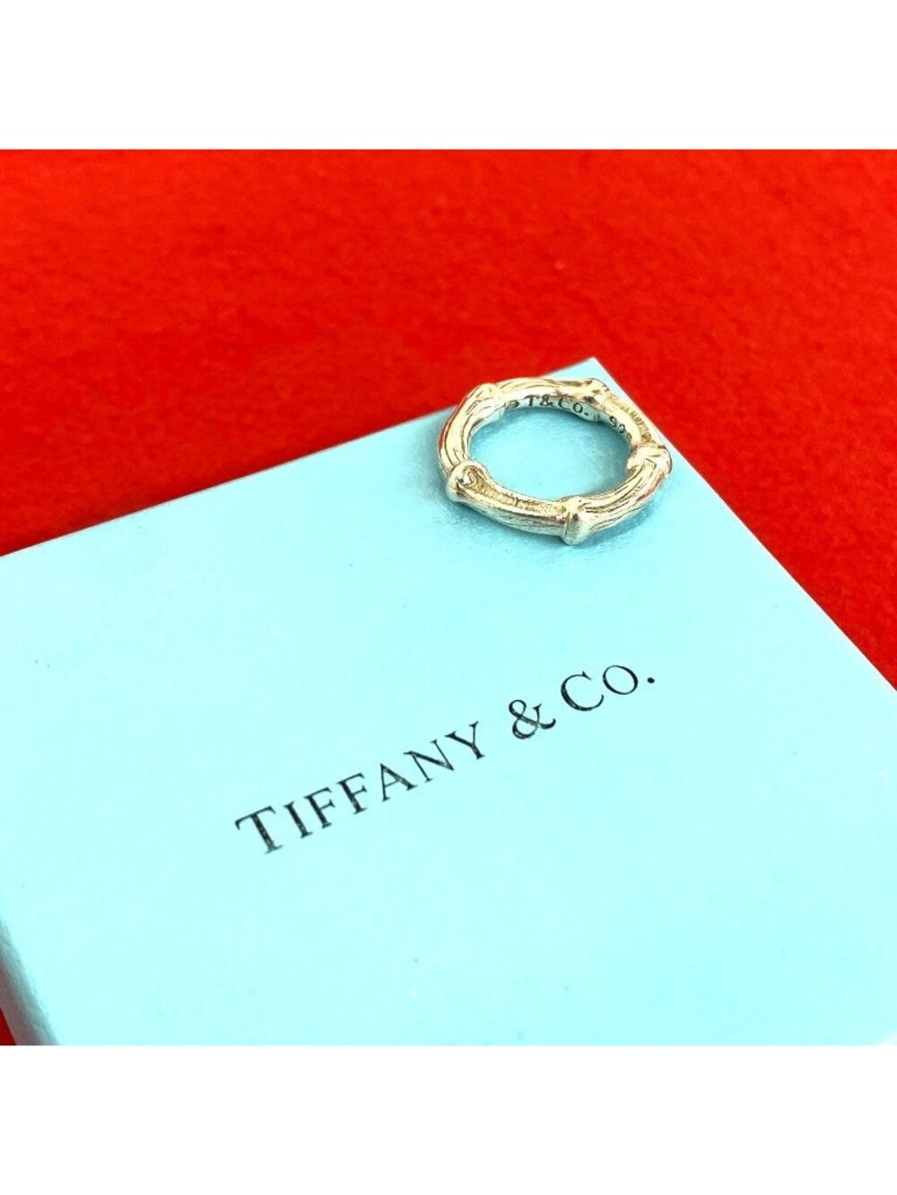 Tiffany & Co Vintage Bamboo Ring 925 Sterling Silver